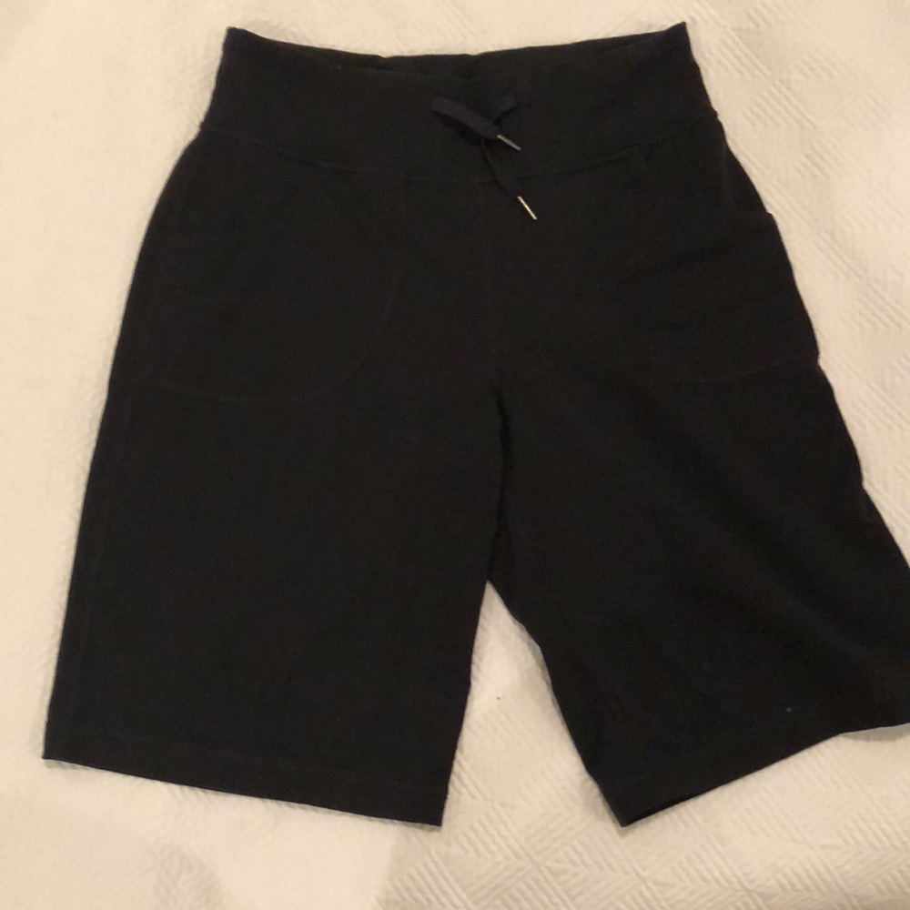Lululemon Athletica black long Bermuda length